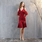 V neck Little Evening Dress Dinner Party Sexy Nightclub Women Elegant Short Socialite Bella Mia