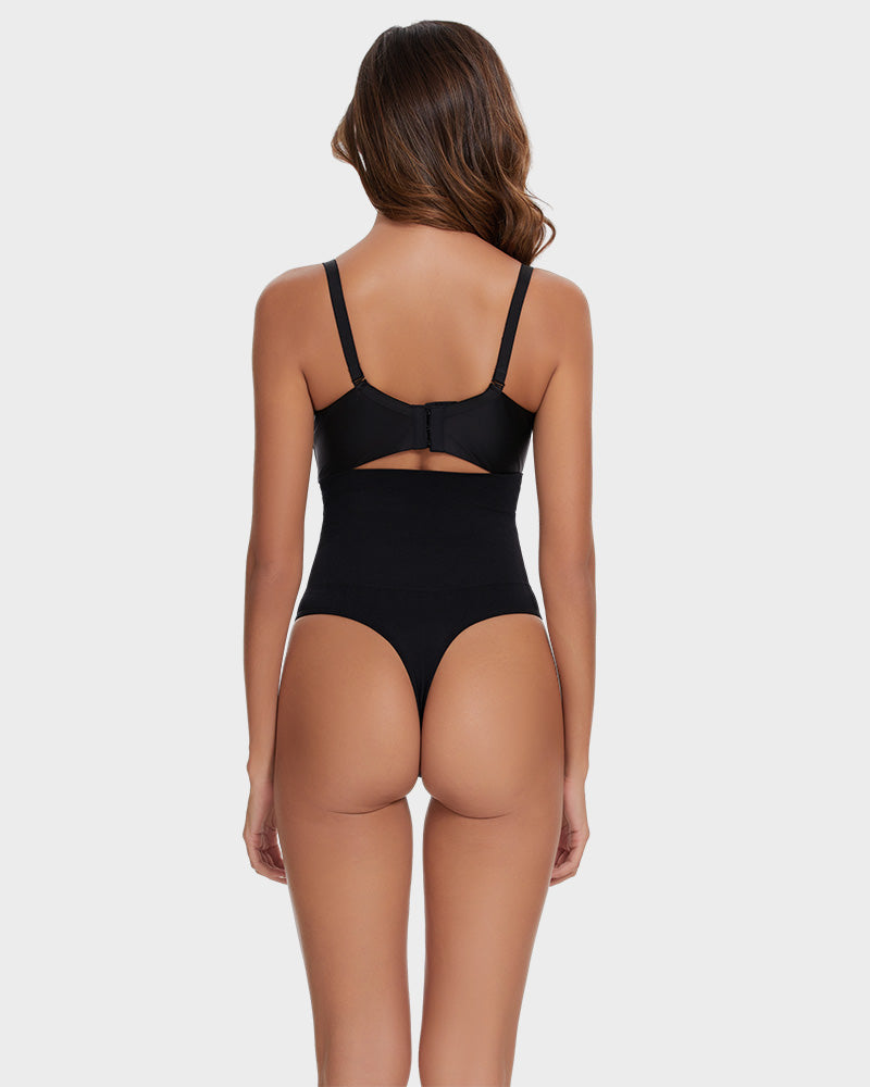 Seamless High-Waisted Shaper Thong Panty SheCurve