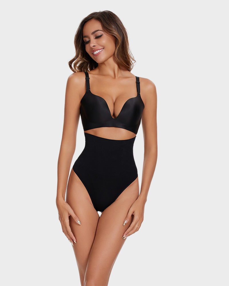 Seamless High-Waisted Shaper Thong Panty SheCurve