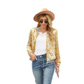 Autumn Winter New Sequined Long Sleeved Women Coat Bella Mia