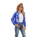 Autumn Winter New Sequined Long Sleeved Women Coat Bella Mia