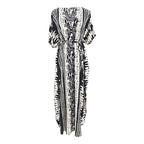 Rayon Snake Pattern Positioning Robe Sun Protection Beach Jacket Blouse Seaside Vacation Dress Women Bella Mia