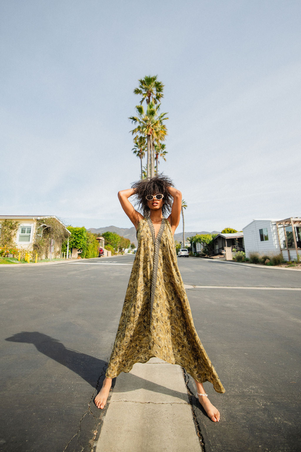 Sun Child Classic Silk Dress - Moto