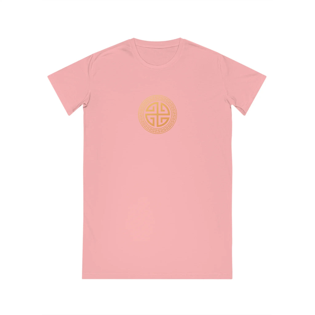 Santorini Organic Cotton Casual Dress Printify