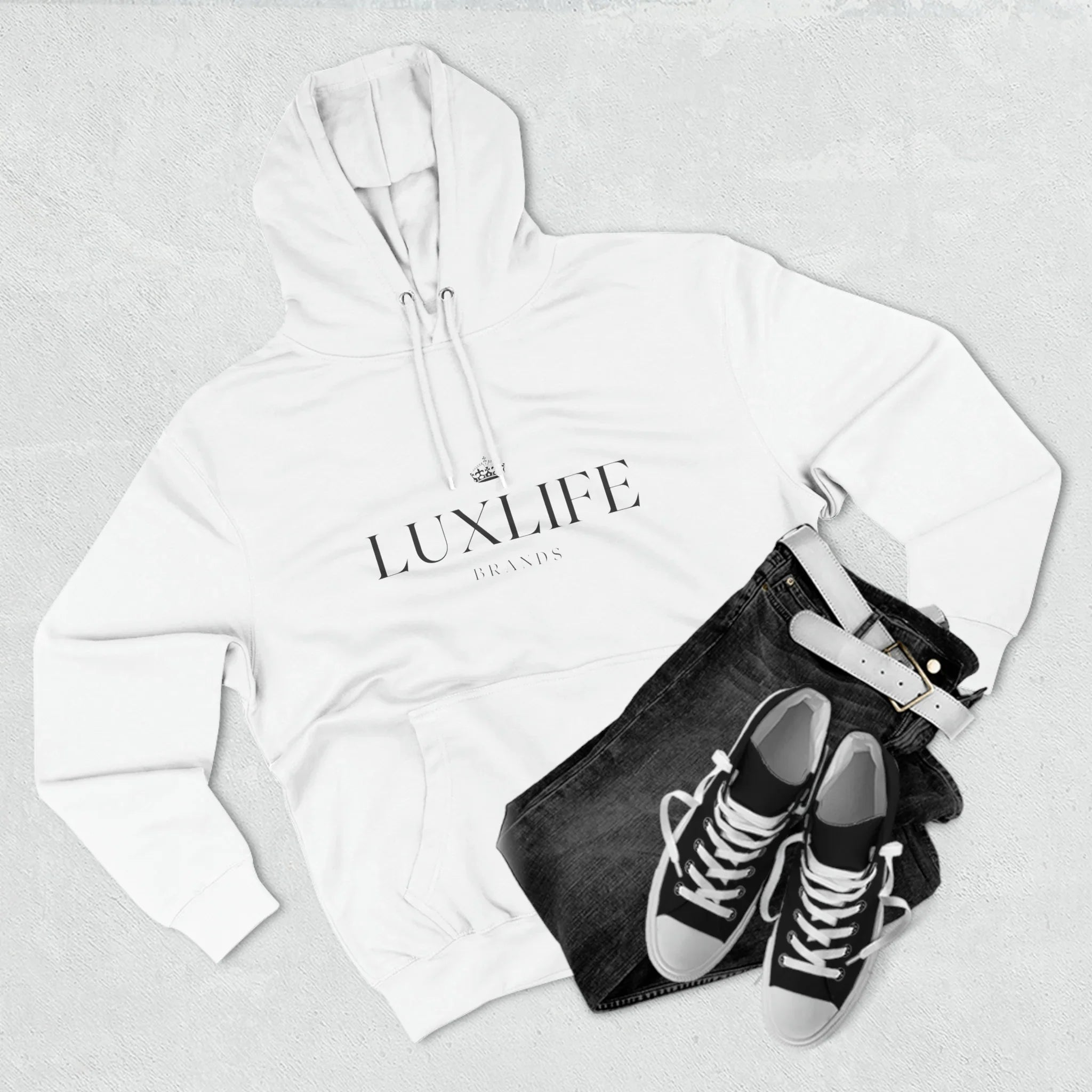 Luxlife Brands Sunset Vibes Three-Panel Fleece Hoodie Printify