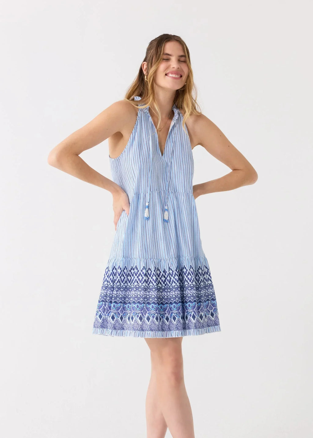 Seaside Sleeveless Tiered Dress