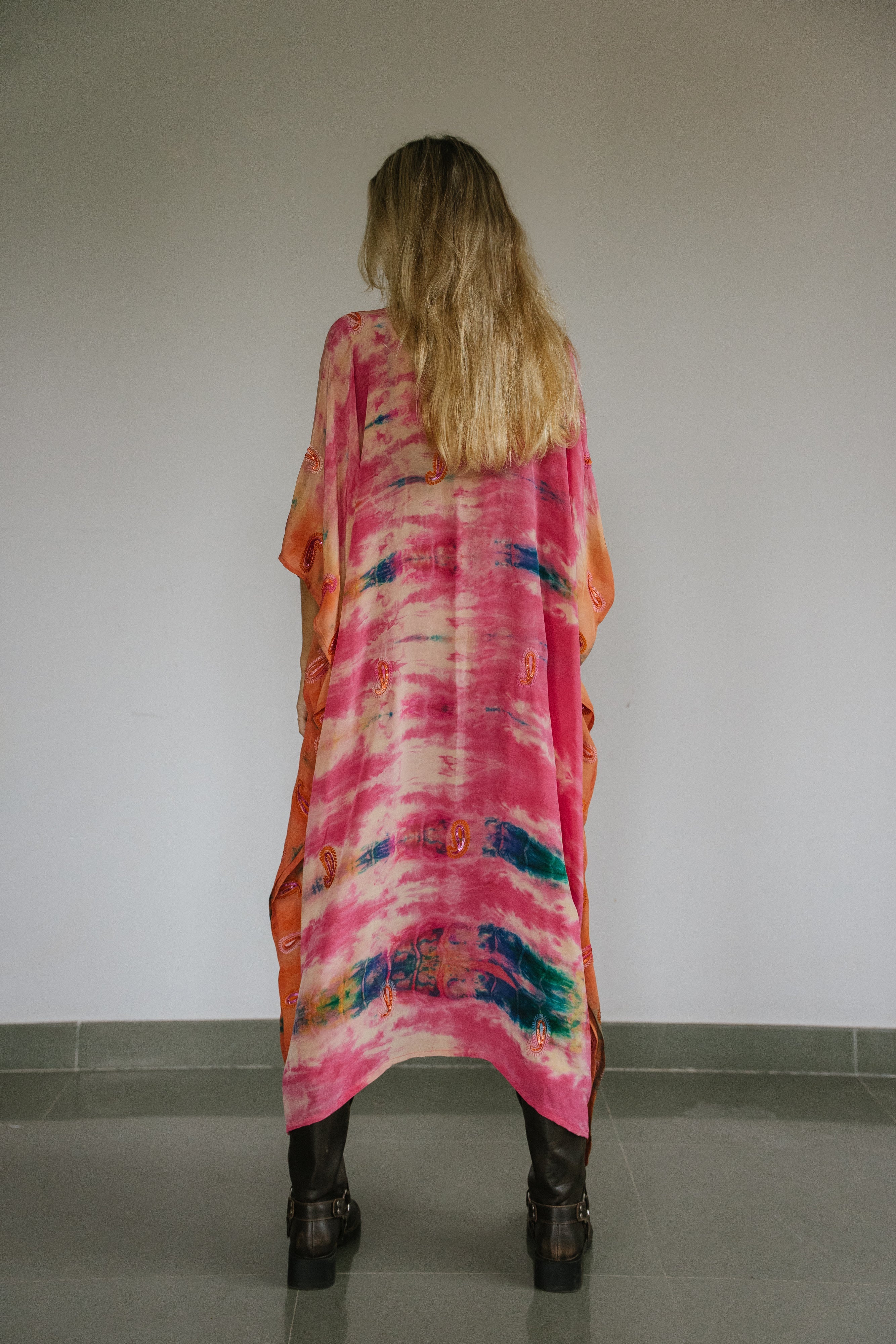 Long Caftan - Tangerine