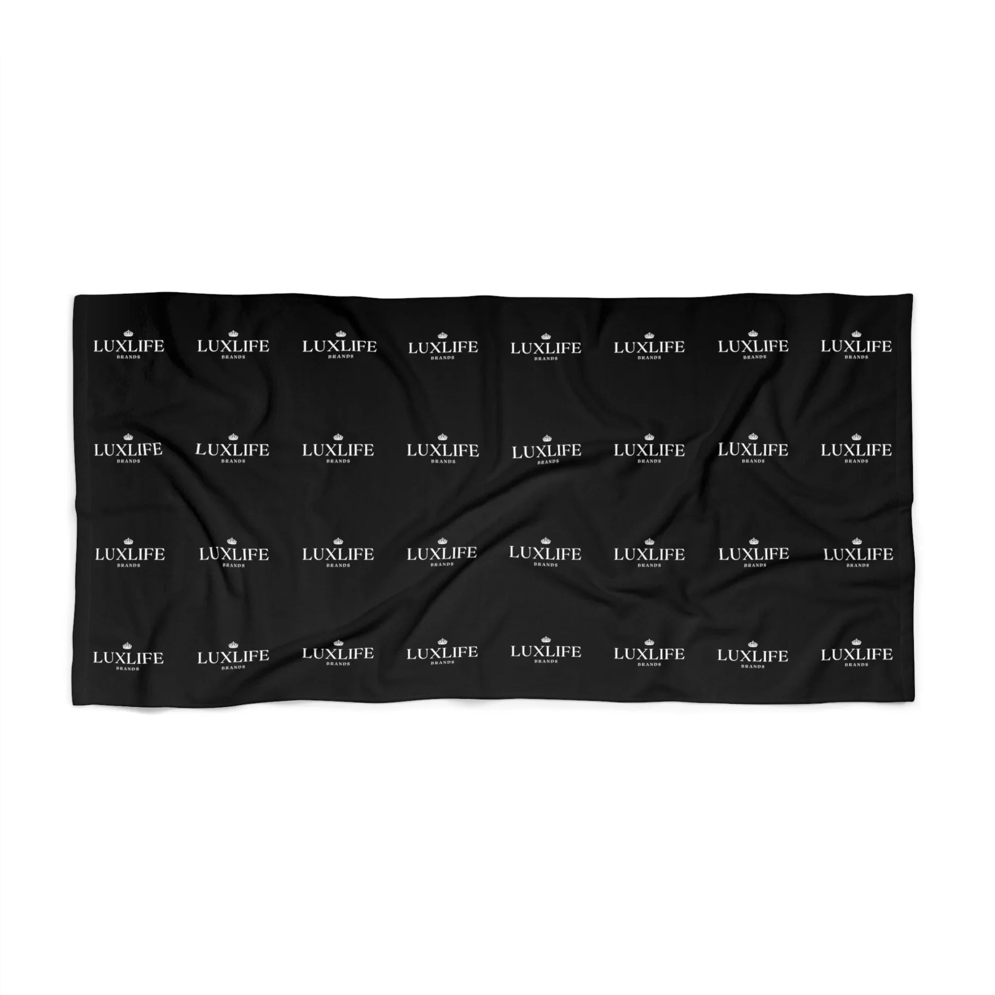 Luxlife Brands W&B Pattern Beach Towel Printify