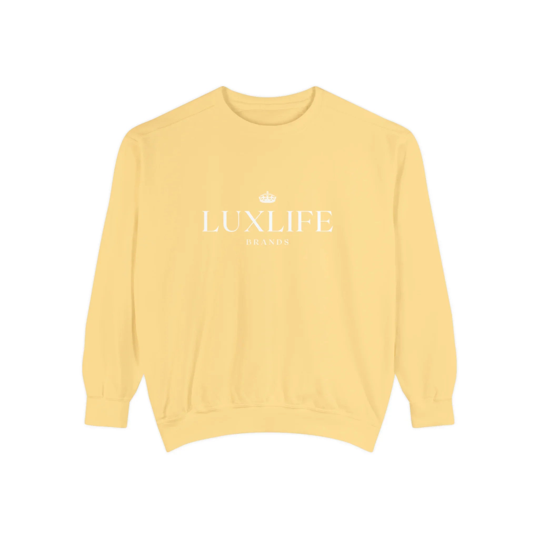 Luxlife Brands Garment-Dyed Sweatshirt Printify