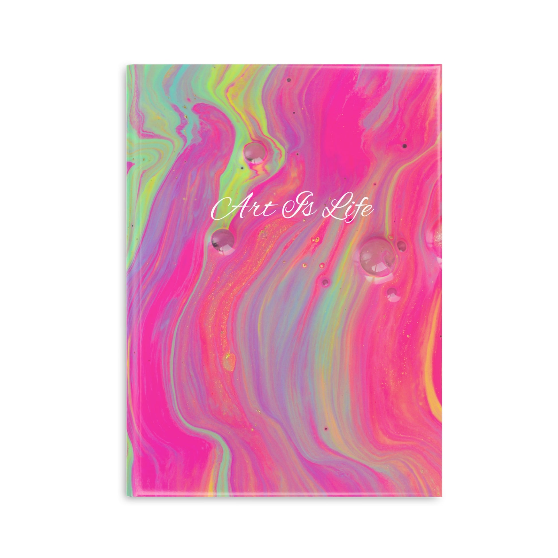 Art Is Life Blank Sheet Notebook with Puffy Cover Printify
