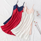 Silky Elegant Night Dress Slips Multicolors - Short SelenaHuanStudio