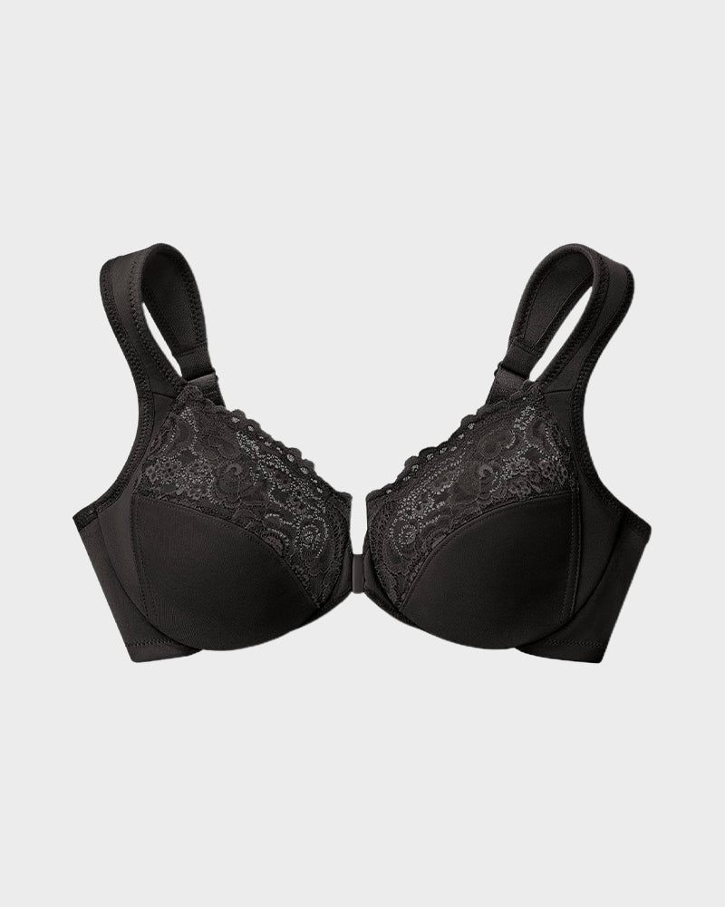 Front-Closure Underwire Print Bra SheCurve