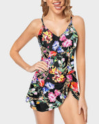 Women's Tummy Control Slim Fit Plus Size One Piece Swimsuit SheCurve