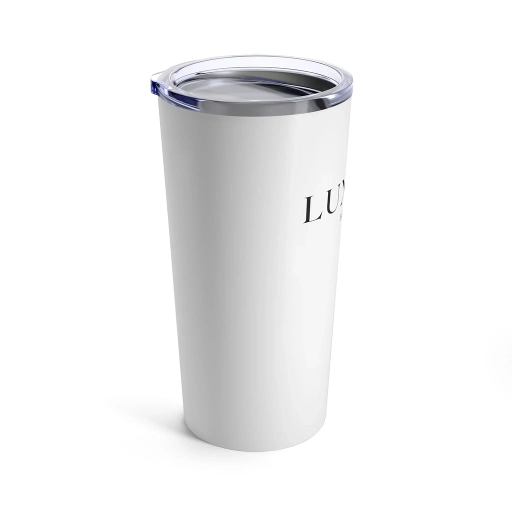 Luxlife Brands White Tumbler 20oz Printify