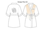 Luxurious Rhinestone Satin Custom Bridal and Bridesmaid Robe – Sparkling Elegance for Weddings SelenaHuanStudio