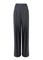 Grey Wide-Leg Virgin Wool Pants Sophia ETNA