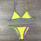 Hand Crocheted Bikini Knitted Stitching Swimsuit Set Bella Mia