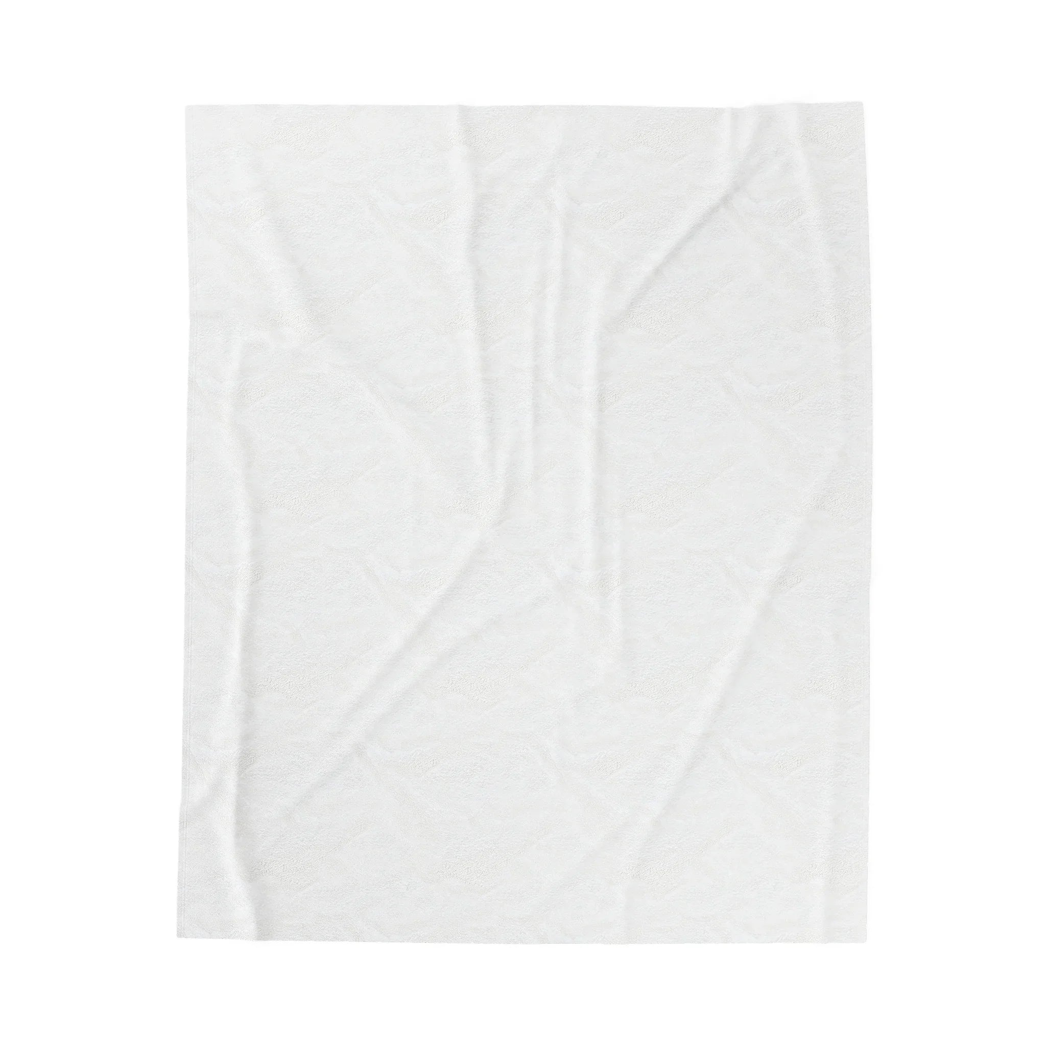 Luxlife Brands White Velveteen Plush Blanket Printify