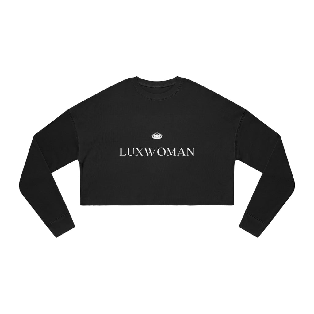 LUXWOMAN Breathable Fleece Cropped Sweatshirt Printify