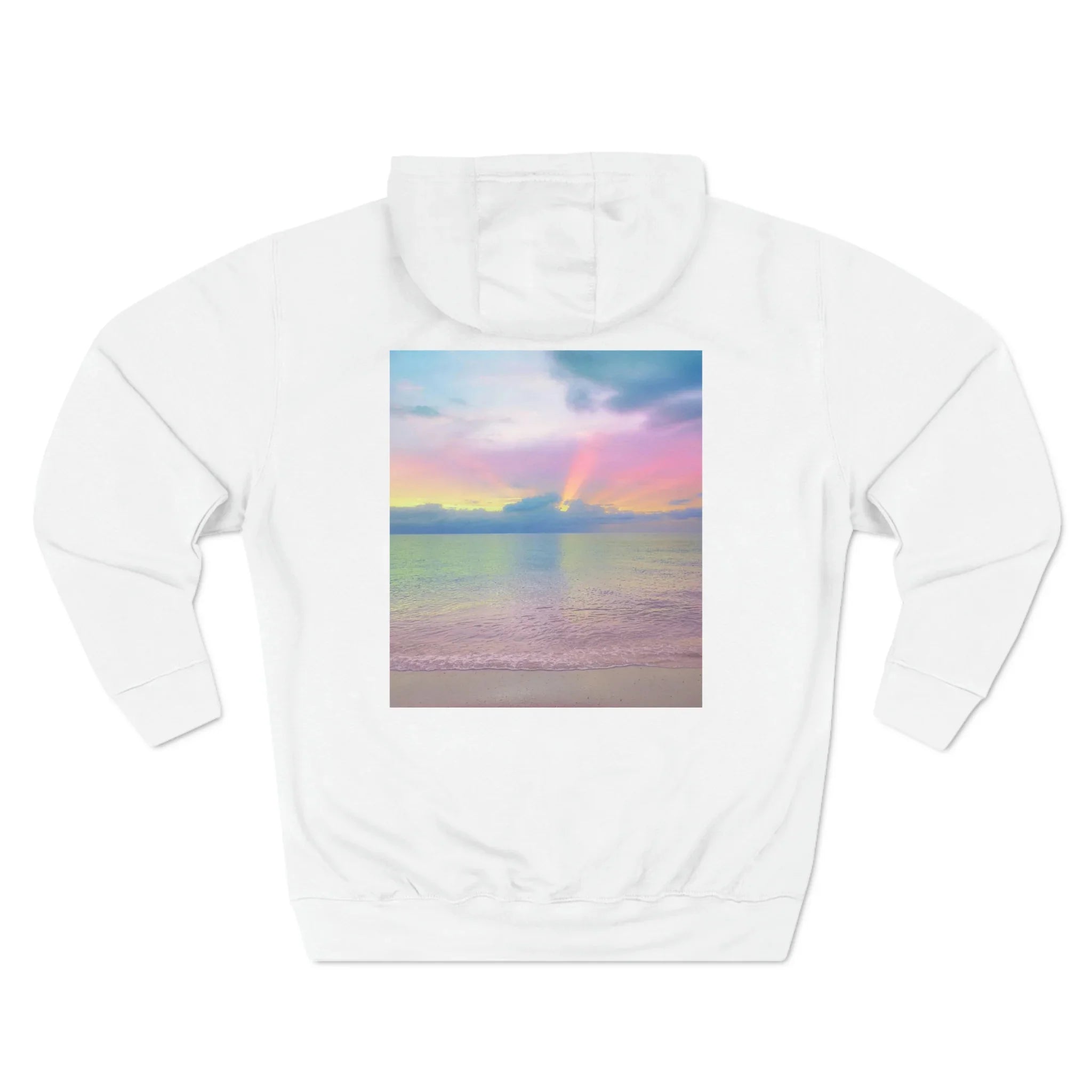 Luxlife Brands Sunset Vibes Three-Panel Fleece Hoodie Printify
