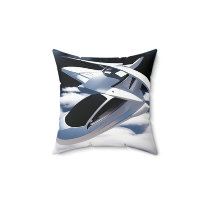 Furturistic Space Travel Square Pillow - Kids Edition Printify