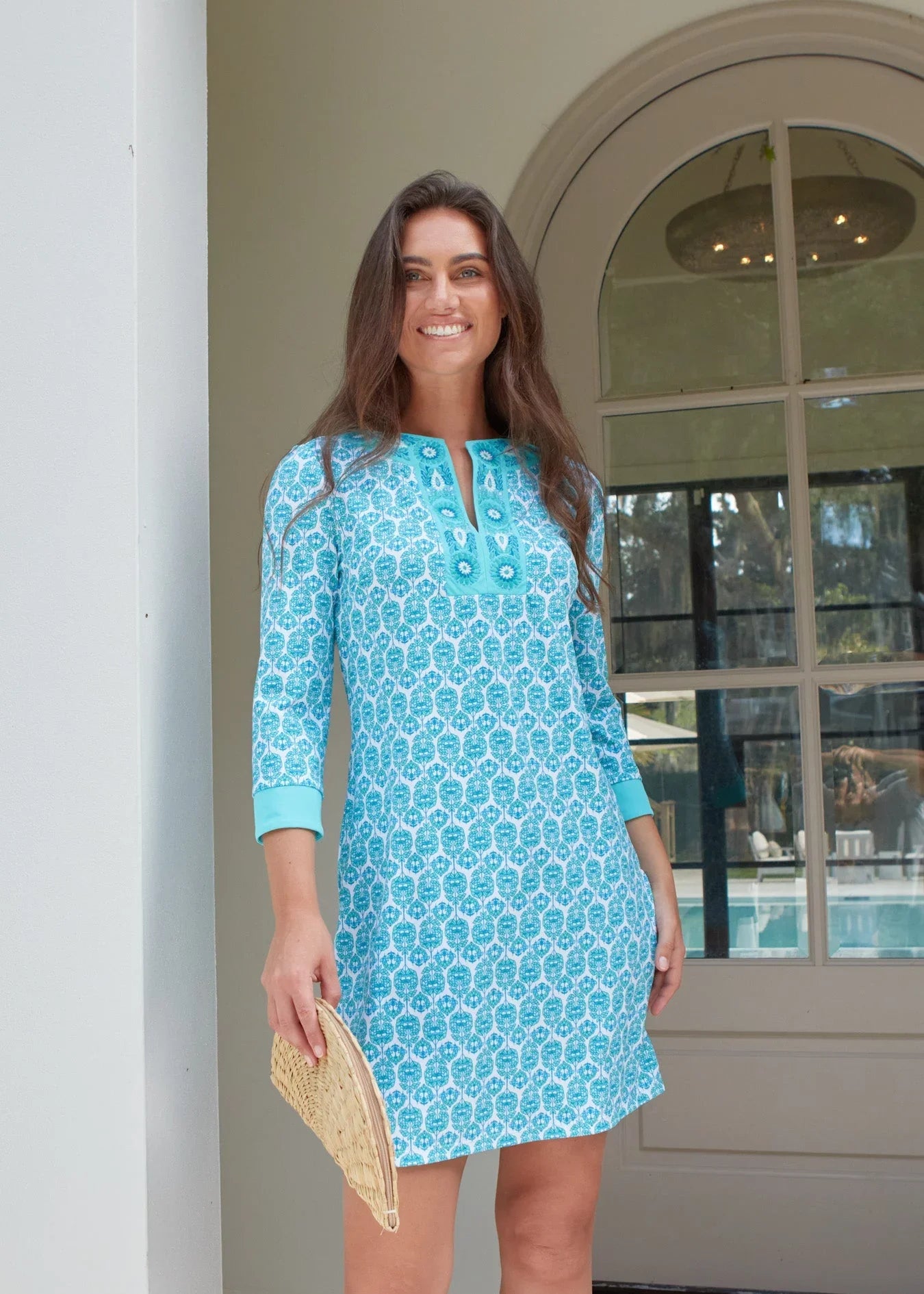 Rosebay Embroidered Tunic Dress