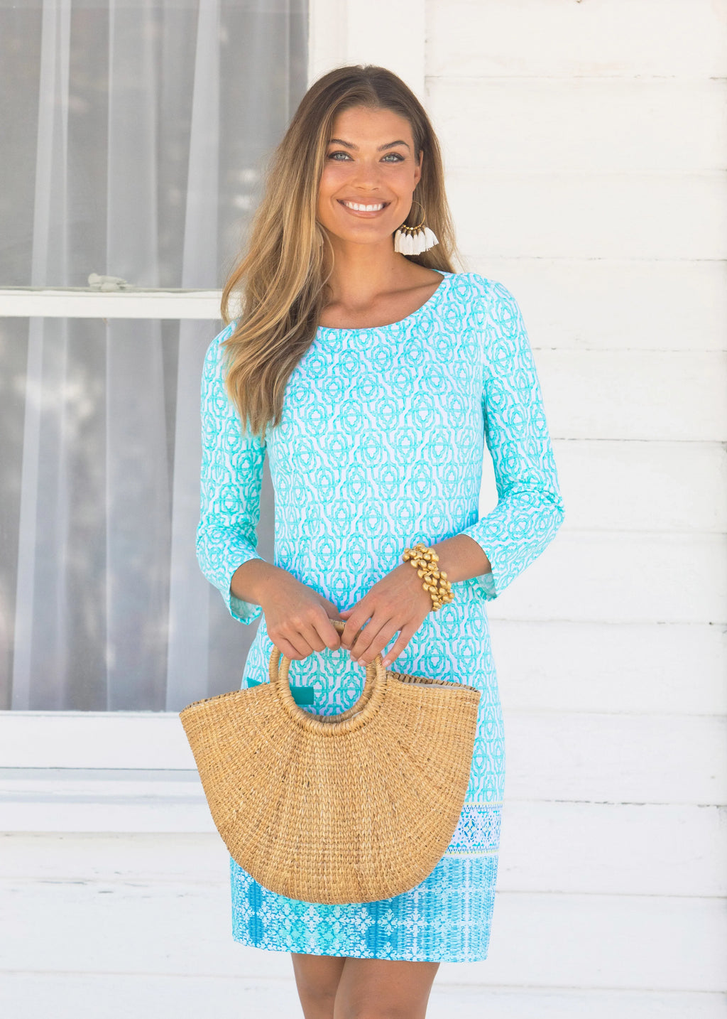 Coastal Cottage Cabana Shift Dress