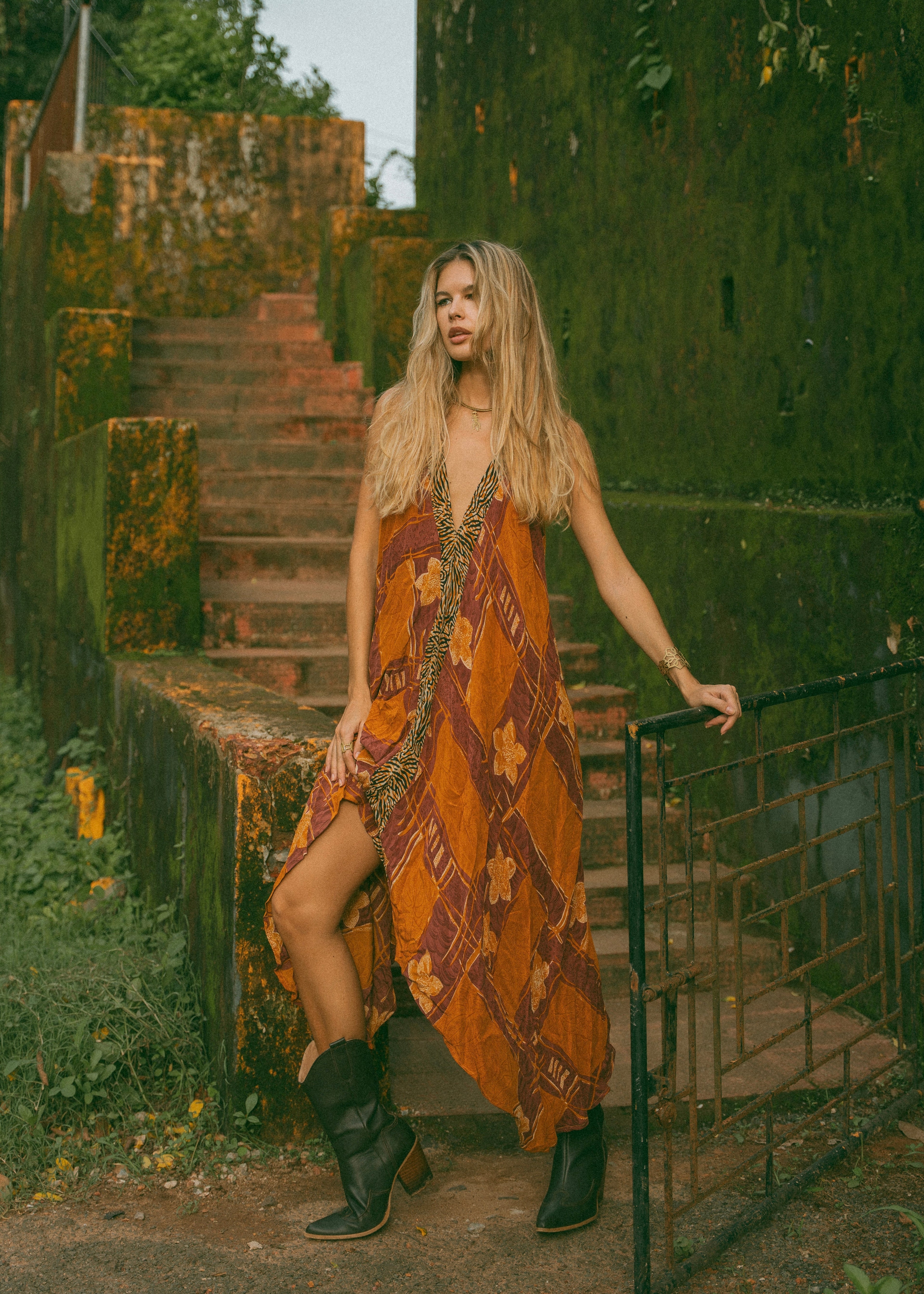 Sun Child Classic Silk Dress - Tiara Sun Child