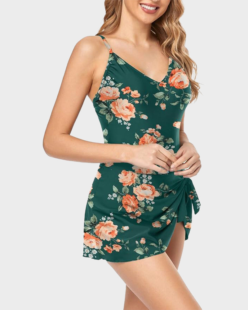 Women's Tummy Control Slim Fit Plus Size One Piece Swimsuit SheCurve