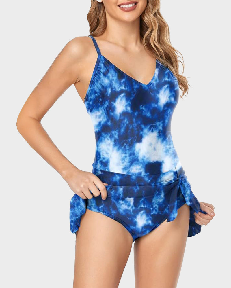 Women's Tummy Control Slim Fit Plus Size One Piece Swimsuit SheCurve