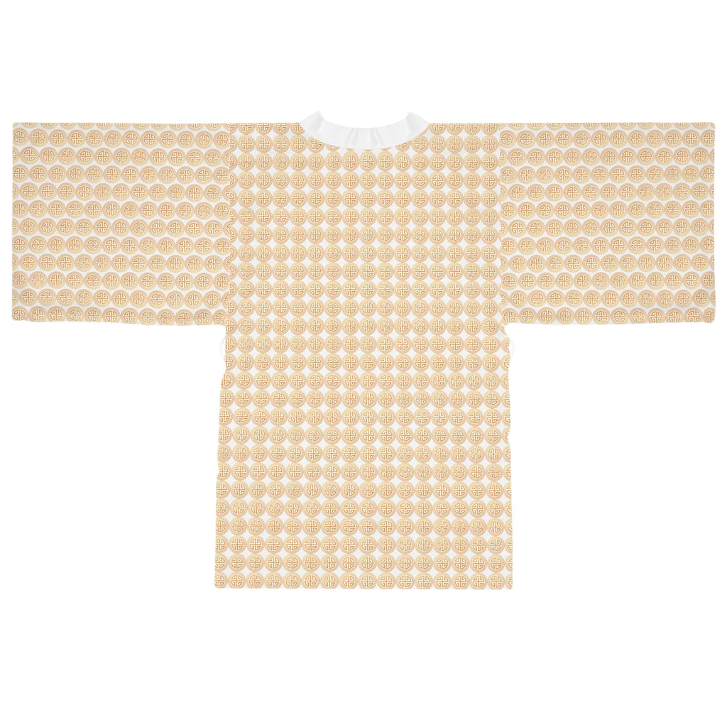Santorini Long Sleeve Kimono Robe Printify