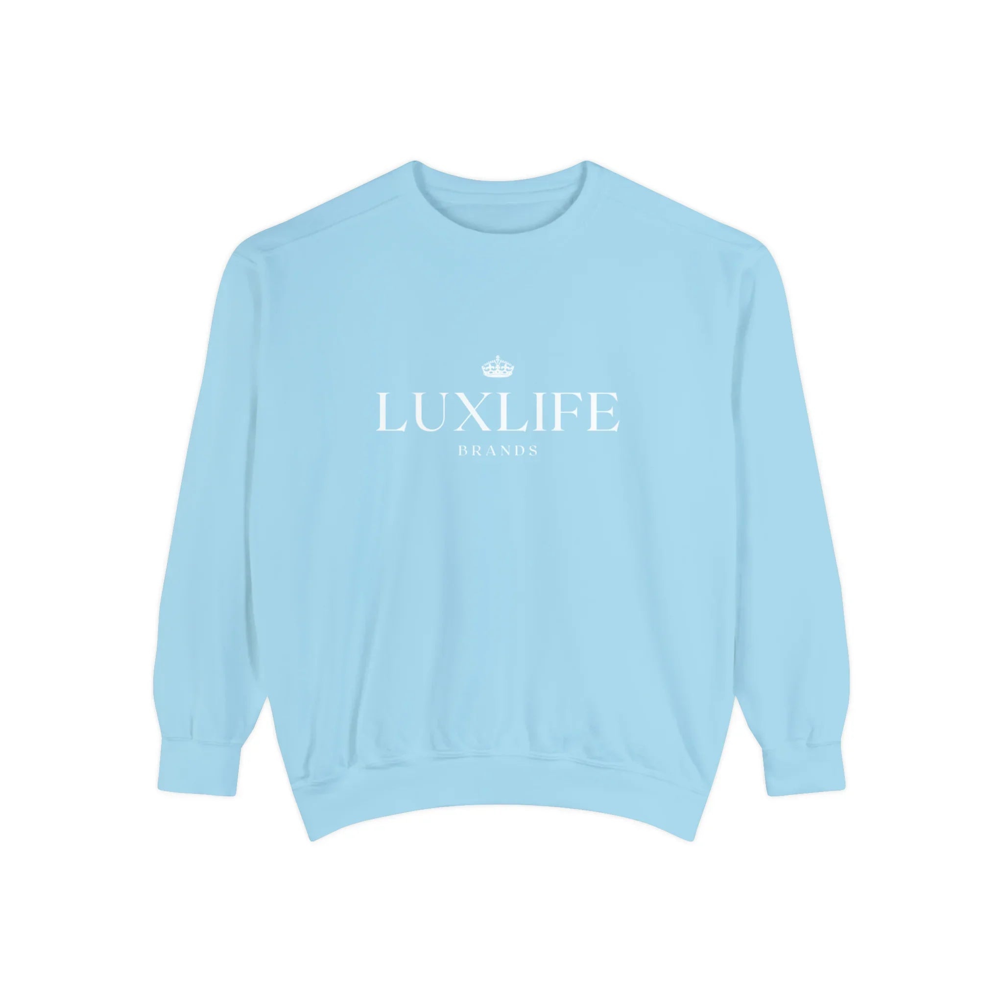 Luxlife Brands Garment-Dyed Sweatshirt Printify