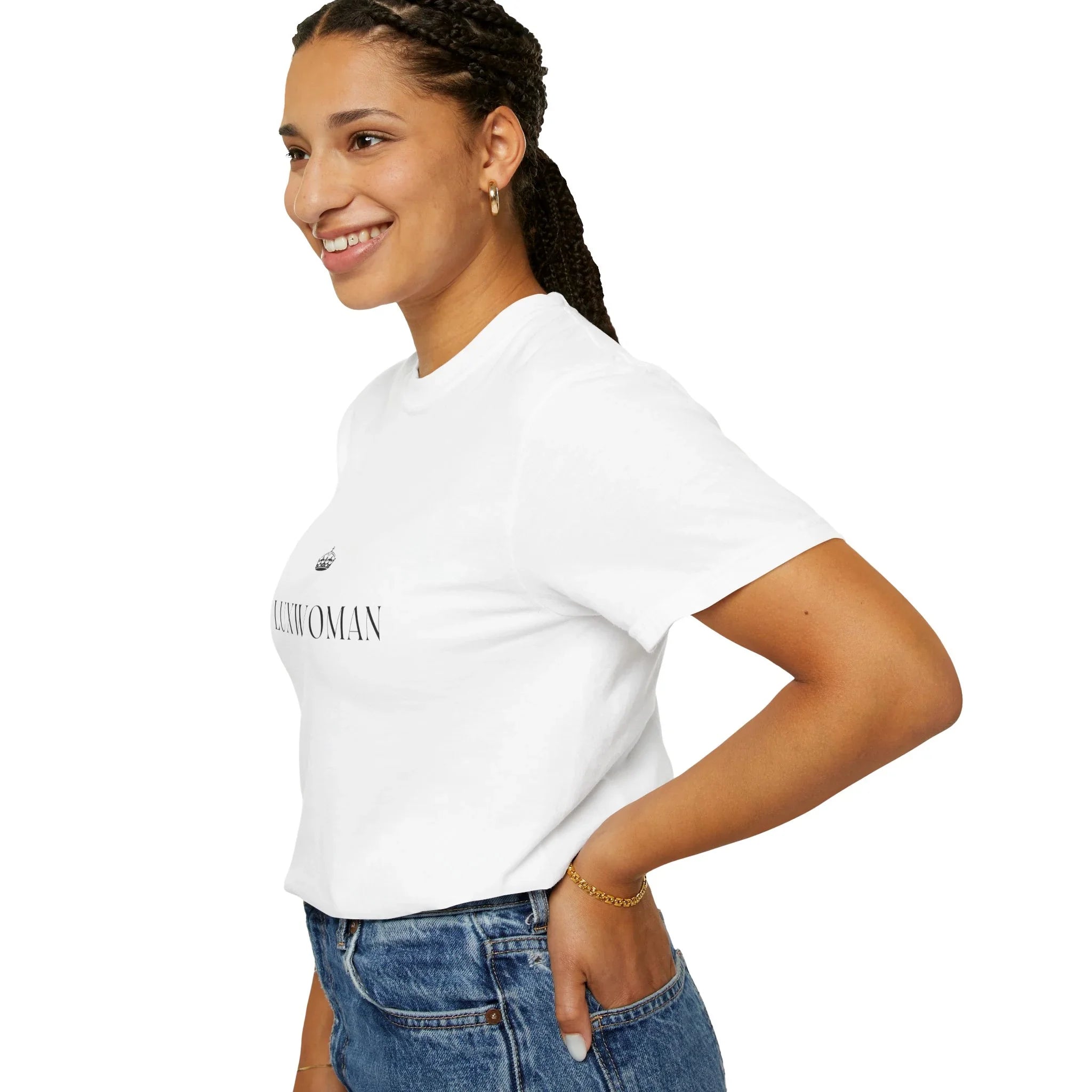 LUXWOMAN Soft 100% Cotton Comfort Tee Printify