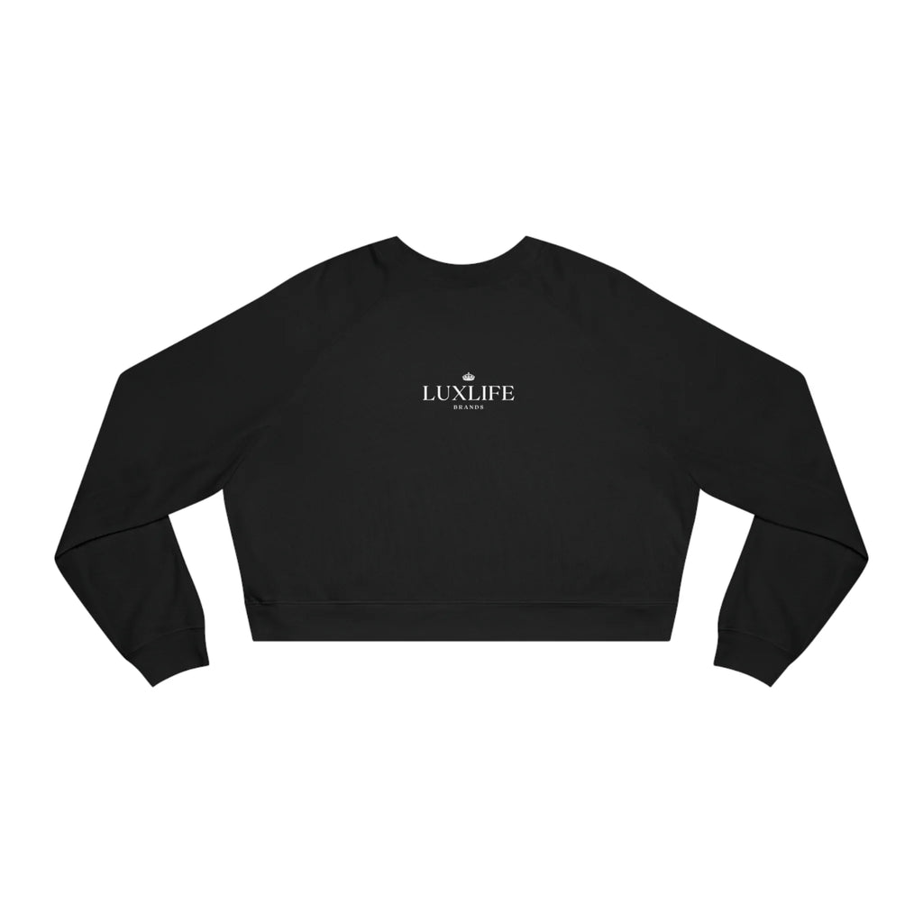 Women's Lux Cropped Fleece Pullover Printify