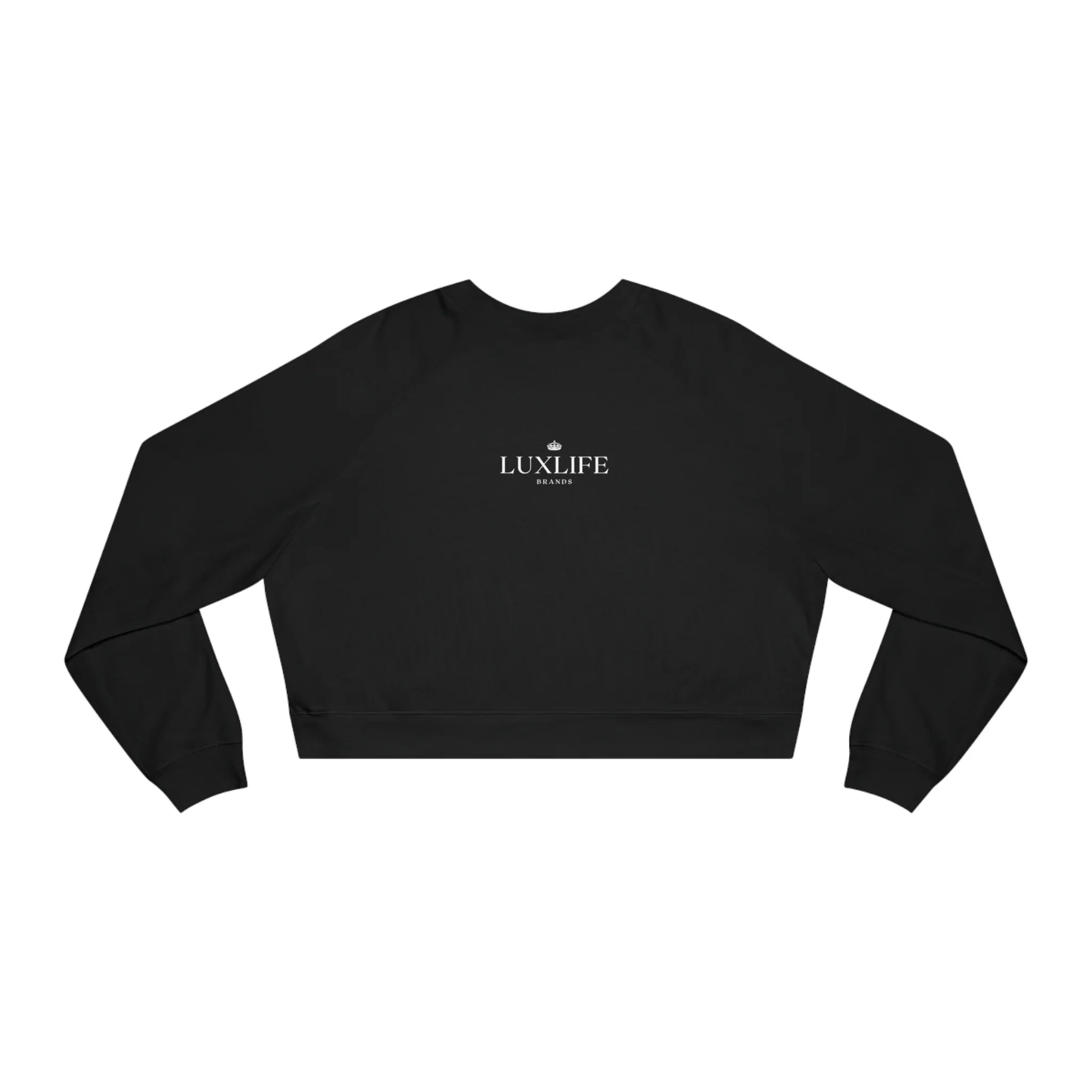 Women's Lux Cropped Fleece Pullover Printify