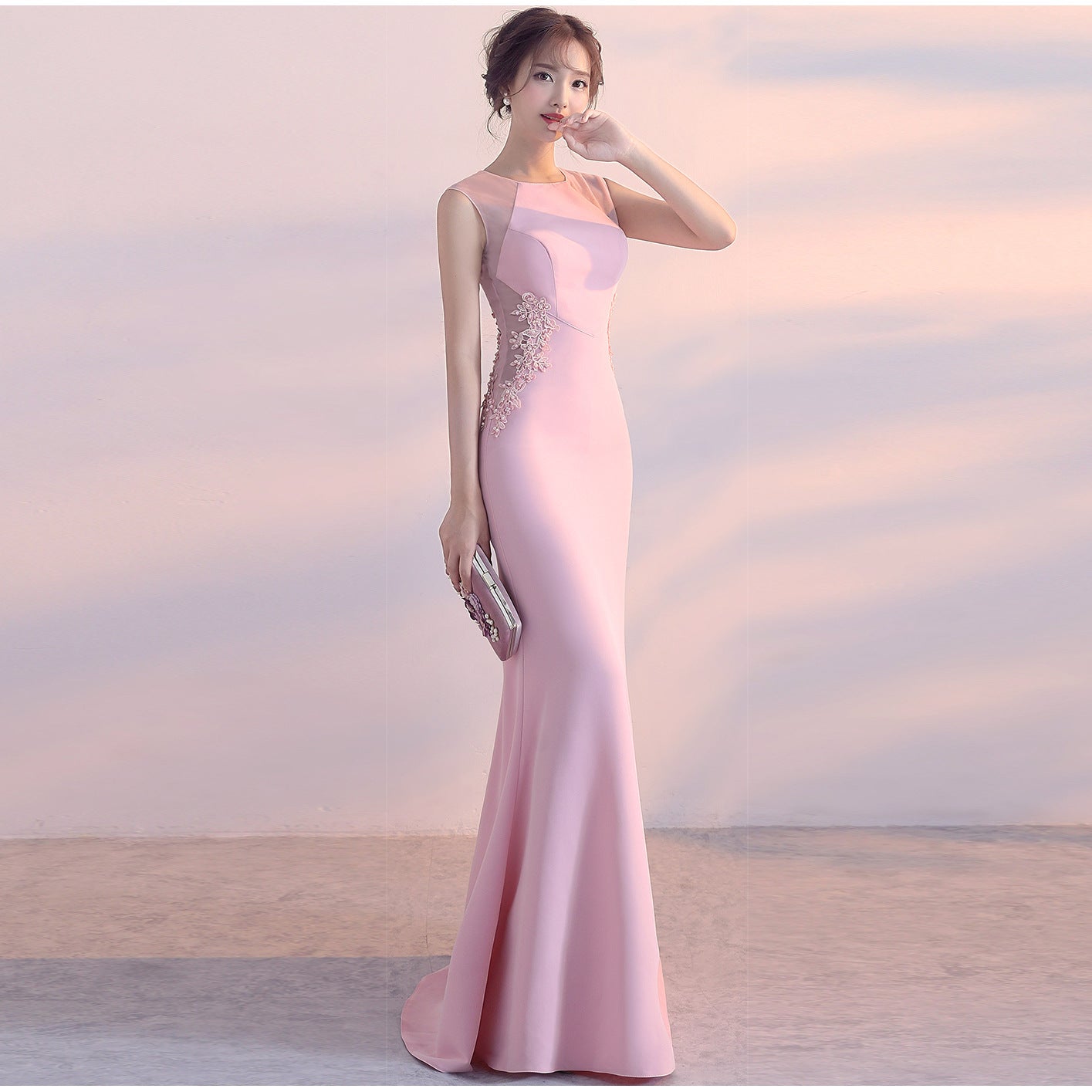 Evening Dress Women Cocktail Host Slim Fit Elegant Five Colors Party Dress Maxi Dress Bella Mia