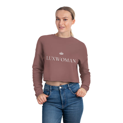 LUXWOMAN Breathable Fleece Cropped Sweatshirt