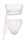 Bandeau Bikini High Wiast Set Swimsuit Women Bandage Swimwear Women Sports Bathing Off Shoulder Two Pieces Set Biquini Bella Mia