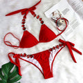 Sexy push up swimsuit Women Tie side swimwear women bikini Bathing suit Bella Mia