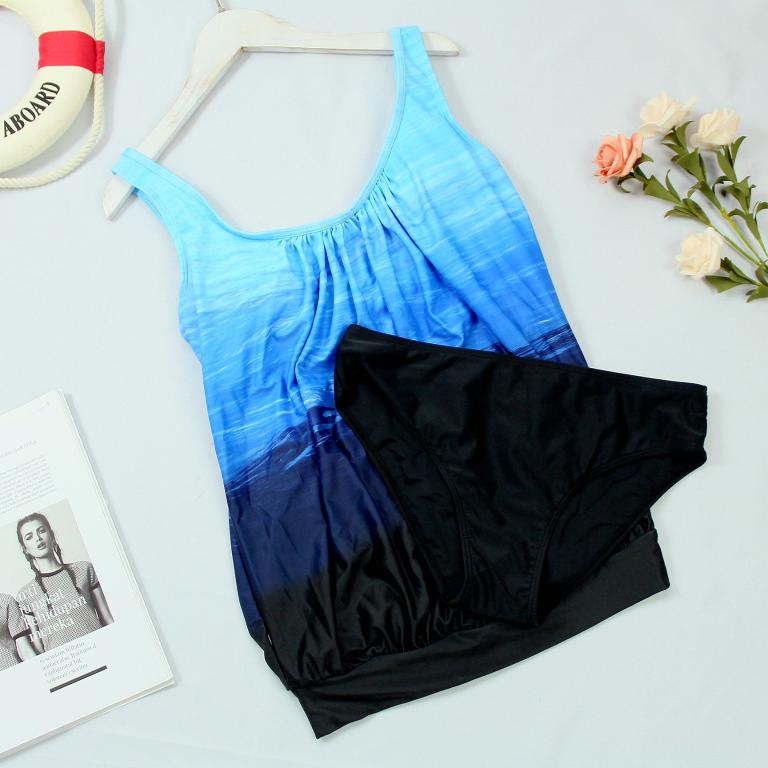 Women Split-Body Swimsuit Plus Size Swimwear Women Two-piece Belly in Bathing Suit tankini Bella Mia