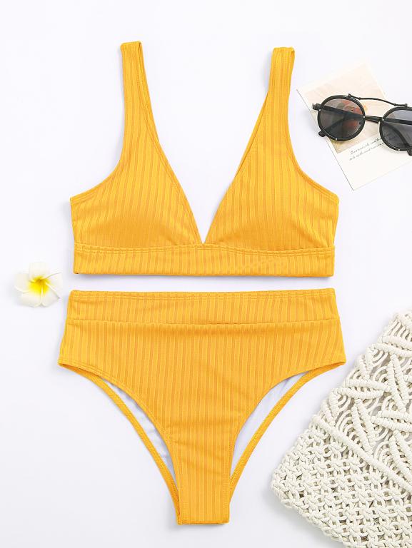 Sports swimwear Women Bandeau biquini V-neck swim suit Sexy bathing suit summer Bella Mia