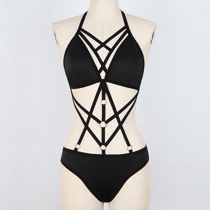 Sexy Elastic Band Bodysuit Bella Mia