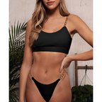 Chain bikini set Ribbed swimsuit Women swimwear women bathing suit Swimming suit two piece set Bella Mia