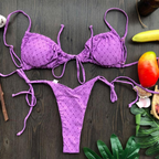 micro bikinis mujer Sexy string swimsuit Women pleated bikini set swimwear women Mini bathing suit Bella Mia