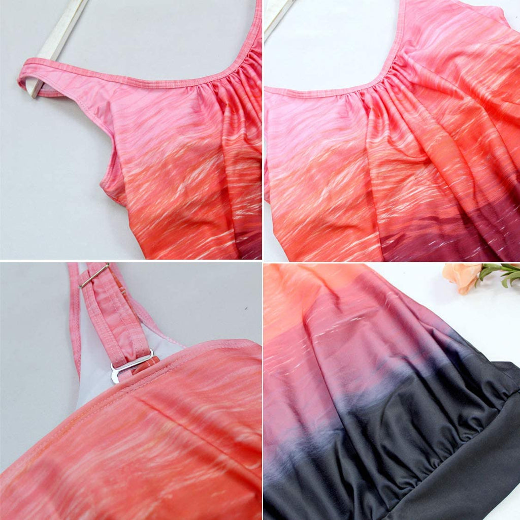 Women Split-Body Swimsuit Plus Size Swimwear Women Two-piece Belly in Bathing Suit tankini Bella Mia