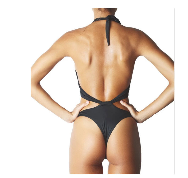 Sexy One-Piece Bikini Women Solid Color One-Piece Swimsuit Bella Mia