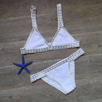 Hand Crocheted Bikini Knitted Stitching Swimsuit Set Bella Mia