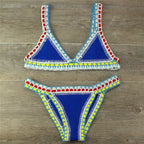 Hand Crocheted Bikini Knitted Stitching Swimsuit Set Bella Mia