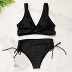 Twisted Bag Bikini Feminine High Waist Solid Color Bikini Bella Mia