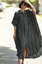 Beach Cover up Loose Button with Pocket Vacation Robe Blouse Bella Mia